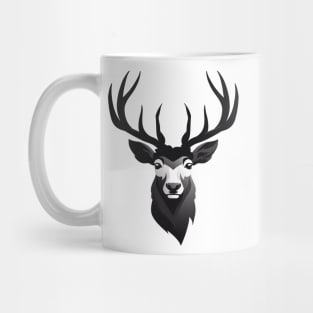 Black and White Deer Mug